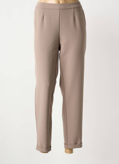 Pantalon 7/8 taille élastique taille normale gris fonce FRANK WALDER femme