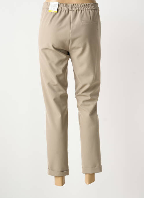 Pantalon 7/8 taille élastique taille normale gris FRANK WALDER femme