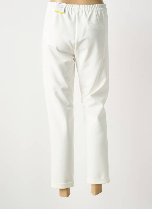 Pantalon 7/8 taille élastique taille normale beige FRANK WALDER femme