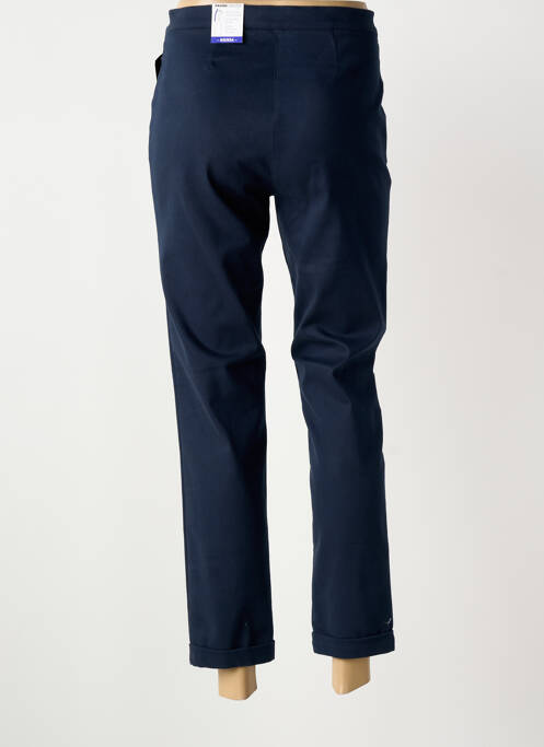 Pantalon 7/8 stretch taille normale bleu FRANK WALDER femme