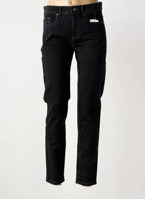 Jeans coupe slim tissage brut taille normale noir ANNA MONTANA femme