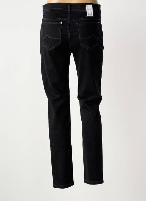 Jeans coupe slim tissage brut taille normale noir ANNA MONTANA femme