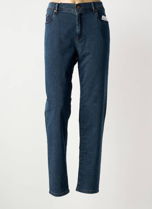 Jeans coupe slim tissage brut taille normale bleu ANNA MONTANA femme
