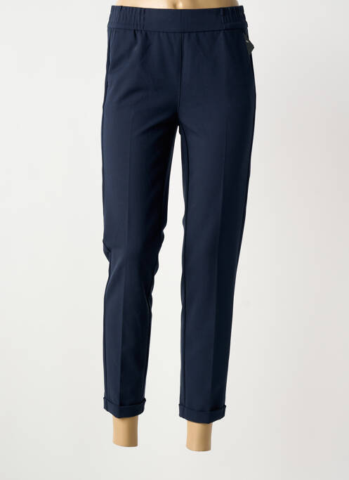 Pantalon 7/8 stretch taille normale bleu FRANK WALDER femme