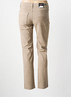 Pantalon slim stretch taille normale beige ANNA MONTANA femme