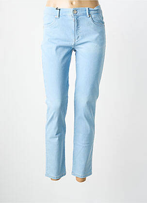 Jeans coupe slim tissage brut taille normale bleu ANNA MONTANA femme