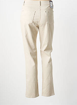 Pantalon slim stretch taille normale beige ANNA MONTANA femme