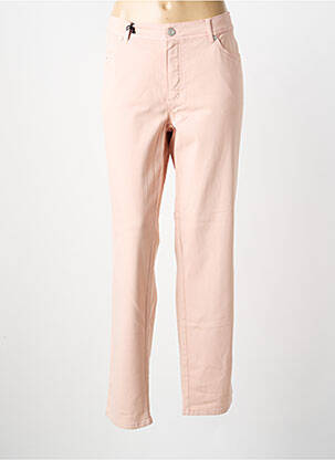 Pantalon slim stretch taille normale rose ANNA MONTANA femme