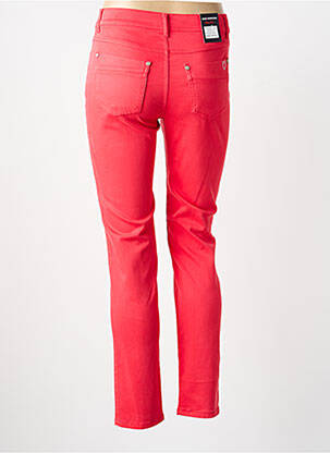 Pantalon slim stretch taille normale rose fonce ANNA MONTANA femme
