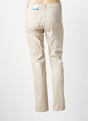 Pantalon slim stretch taille normale beige FRANK WALDER femme