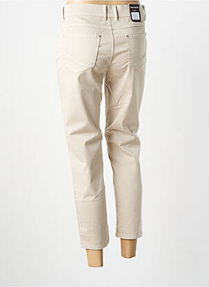 Pantalon 7/8 stretch taille normale beige ANNA MONTANA femme