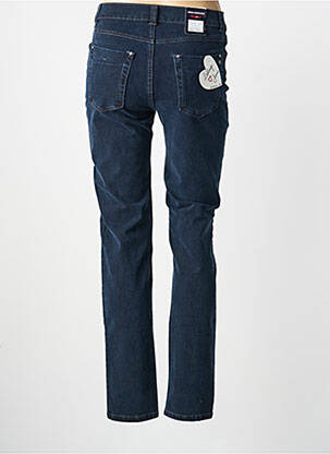 Jeans coupe slim tissage brut taille normale bleu ANNA MONTANA femme