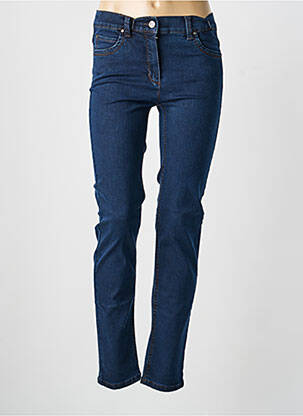 Jeans coupe slim tissage brut taille normale bleu ANNA MONTANA femme