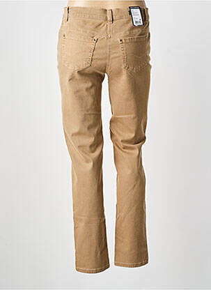 Pantalon slim stretch taille normale beige ANNA MONTANA femme