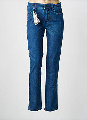 Jeans coupe slim tissage brut taille normale bleu ANNA MONTANA femme