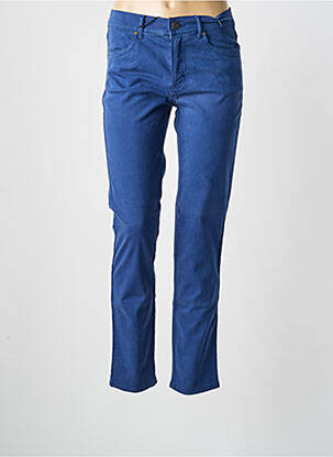 Pantalon slim stretch taille normale bleu ANNA MONTANA femme