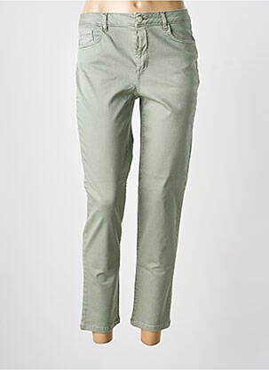 Pantalon 7/8 stretch taille normale vert ANANKE femme