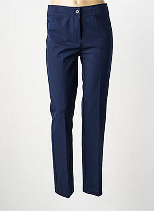 Pantalon slim stretch taille normale bleu FRANK WALDER femme