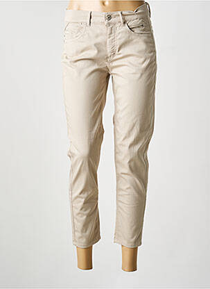 Pantalon slim stretch taille normale beige ANNA MONTANA femme