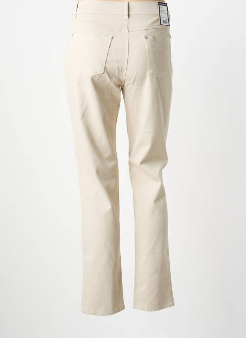 Pantalon slim stretch taille normale beige ANNA MONTANA femme