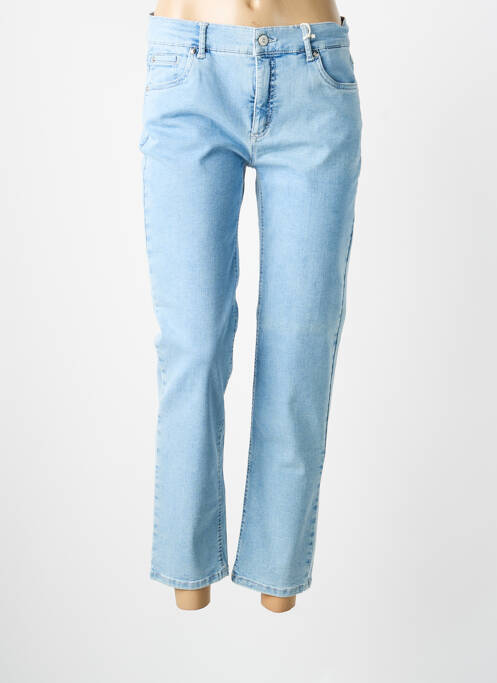 Jeans coupe slim tissage brut taille normale bleu ANNA MONTANA femme