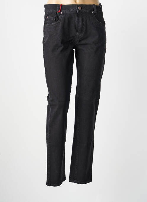 Pantalon slim stretch taille normale noir ANNA MONTANA femme