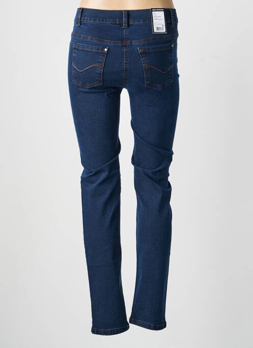 Jeans coupe slim tissage brut taille normale bleu ANNA MONTANA femme