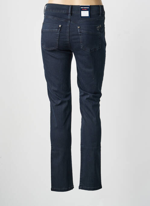 Pantalon slim stretch taille normale bleu ANNA MONTANA femme
