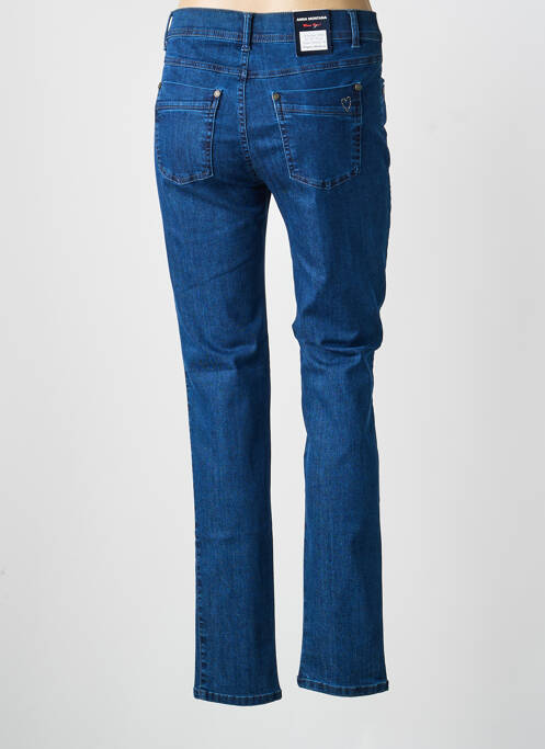Jeans coupe slim tissage brut taille normale bleu ANNA MONTANA femme