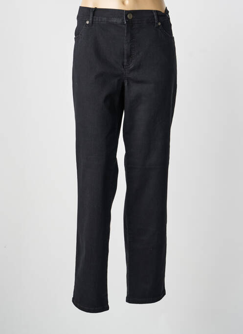 Pantalon slim stretch taille normale noir ANNA MONTANA femme