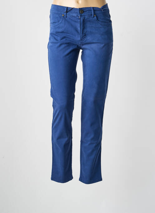 Pantalon slim stretch taille normale bleu ANNA MONTANA femme