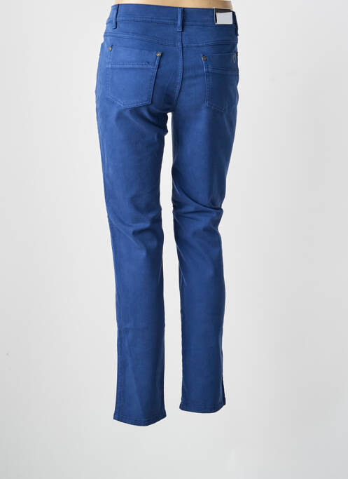 Pantalon slim stretch taille normale bleu ANNA MONTANA femme