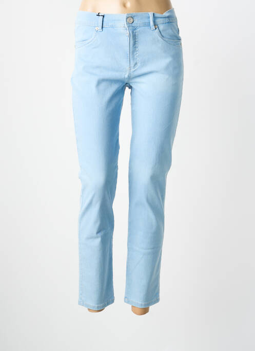 Jeans coupe slim bleu ANNA MONTANA femme
