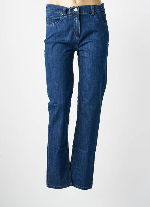 Jeans coupe slim bleu ANNA MONTANA femme