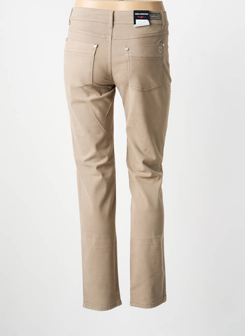 Pantalon slim beige ANNA MONTANA femme