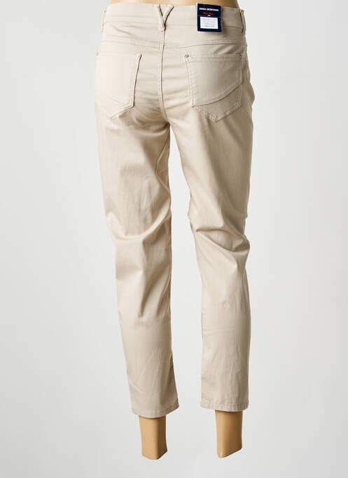 Pantalon slim beige ANNA MONTANA femme