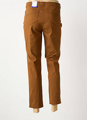 Pantalon 7/8 stretch taille normale marron FRANK WALDER femme