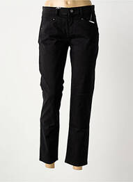 Pantalon 7/8 stretch taille normale noir ANNA MONTANA femme