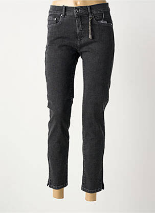 Pantalon 7/8 stretch taille normale gris ANNA MONTANA femme