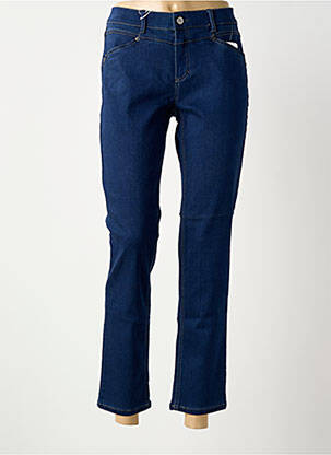 Jeans coupe slim tissage brut taille normale bleu ANNA MONTANA femme
