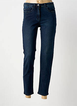 Jeans coupe slim tissage brut taille normale bleu BARBARA LEBEK femme