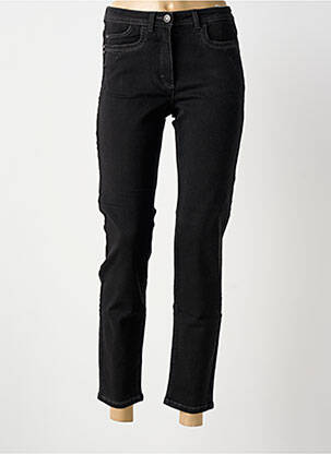 Pantalon 7/8 stretch taille normale noir BARBARA LEBEK femme