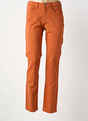 Pantalon slim taille normale taille normale orange GUY DUBOUIS femme