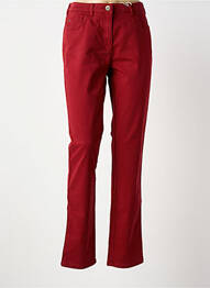 Pantalon slim taille élastique taille normale rouge TONI femme