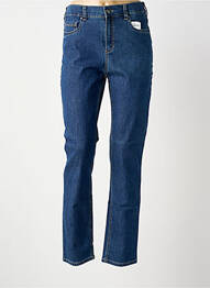 Jeans coupe slim tissage brut taille normale bleu ANNA MONTANA femme
