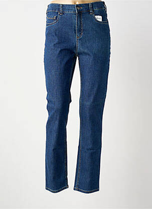 Jeans coupe slim tissage brut taille normale bleu ANNA MONTANA femme