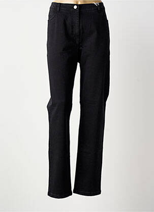 Jeans coupe droite stretch taille normale noir TONI femme