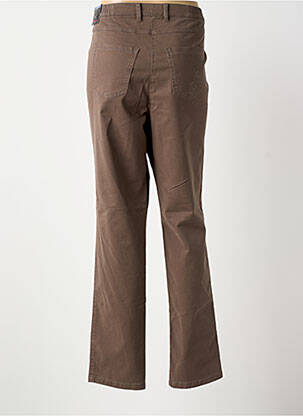 Pantalon slim taille élastique taille normale marron TONI femme