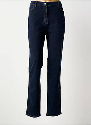Jeans coupe droite stretch taille normale bleu TONI homme
