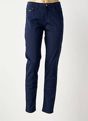 Pantalon slim stretch taille normale bleu FUEGO WOMAN femme